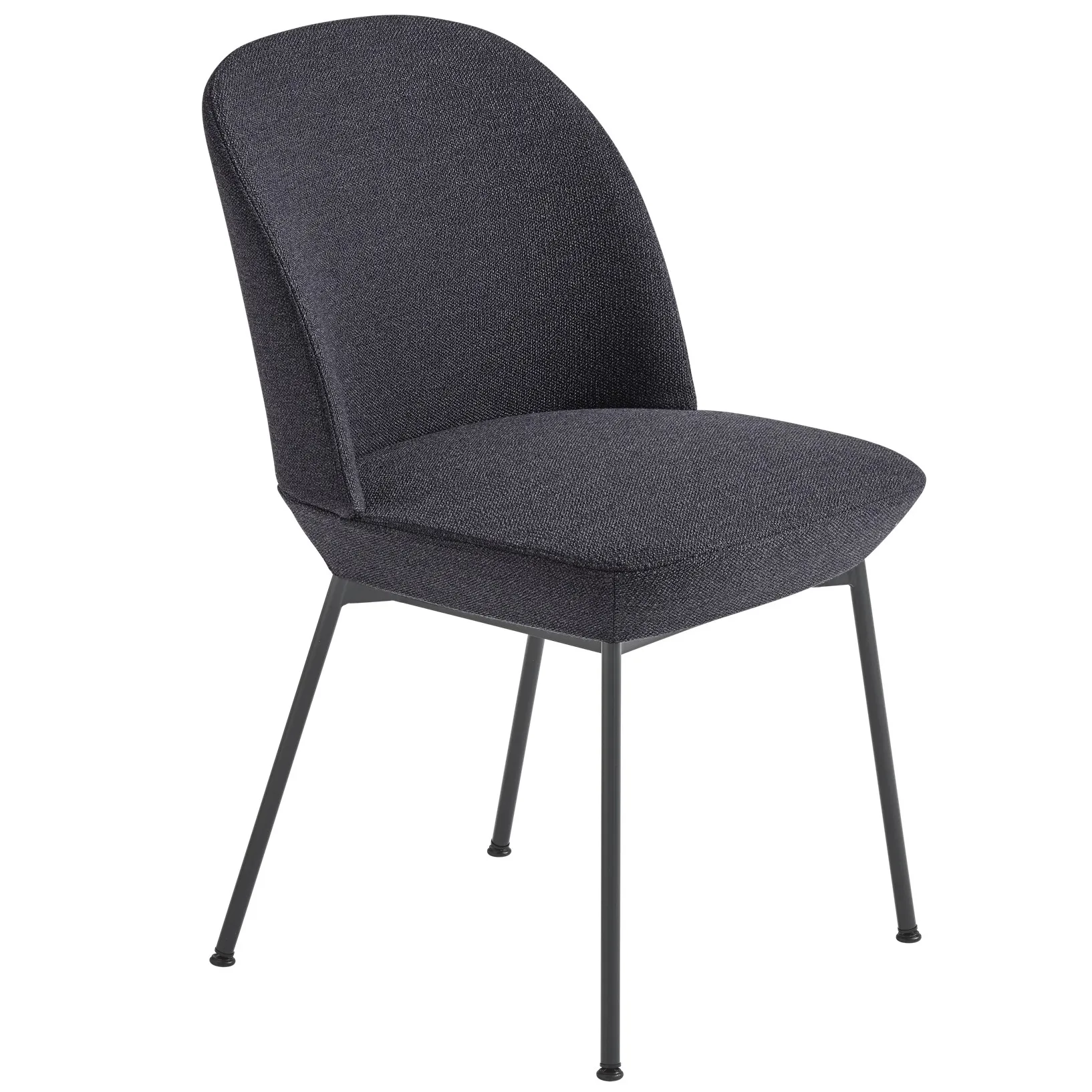 Oslo dining chair black legs, Ocean 601-Black Muuto