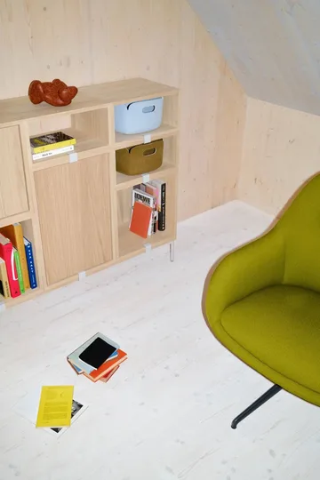 Stacked 2.0 open shelving, small - oak - Muuto
