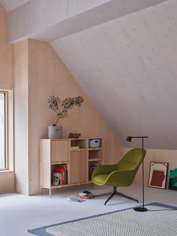 Stacked 2.0 shelving open, large - oak - Muuto