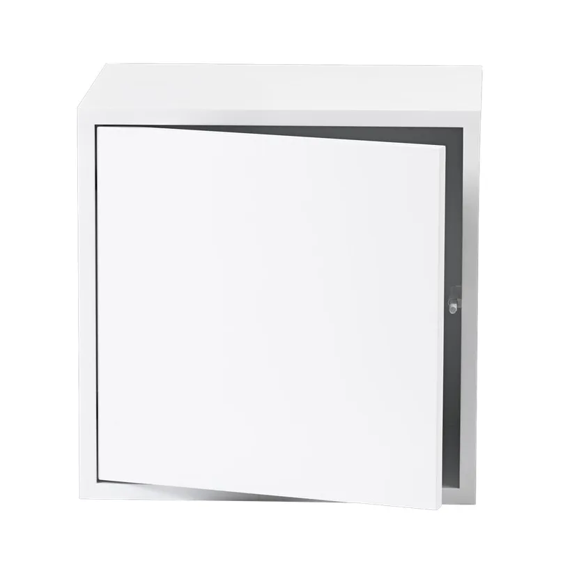Stacked 2.0 shelving with door, medium, white Muuto