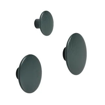 The Dots clothes hook dark green - Large - Muuto