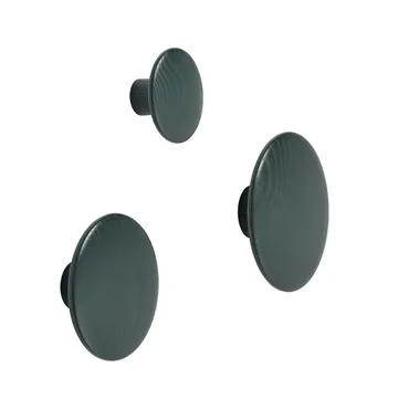 The Dots clothes hook dark green - Medium - Muuto