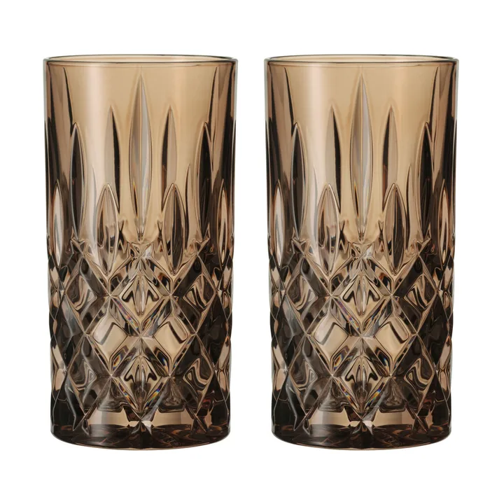 Noblesse Longdrink glass 39.5 cl 2-pack - Tobacco - Nachtmann