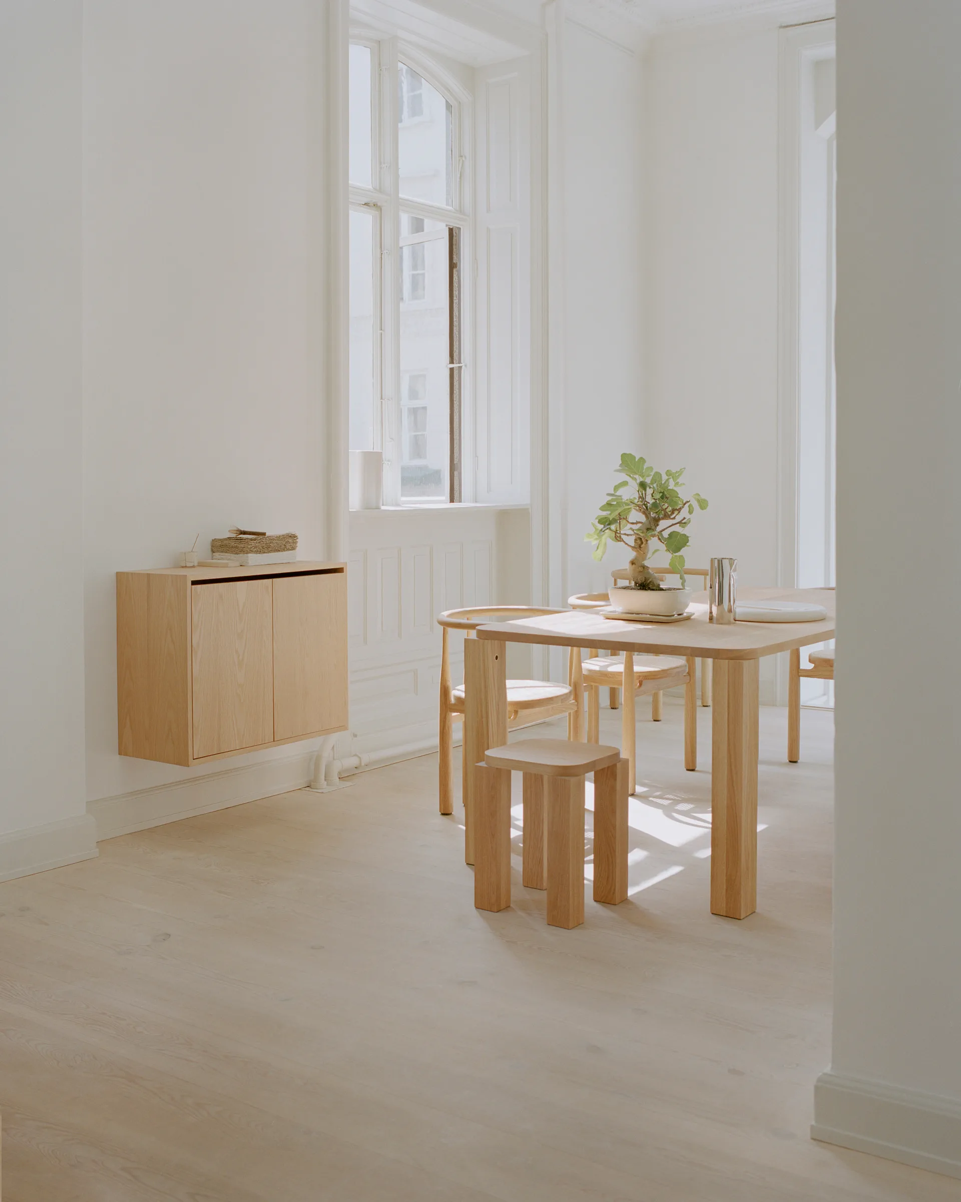 Atlas stool, Natural Oak New Works