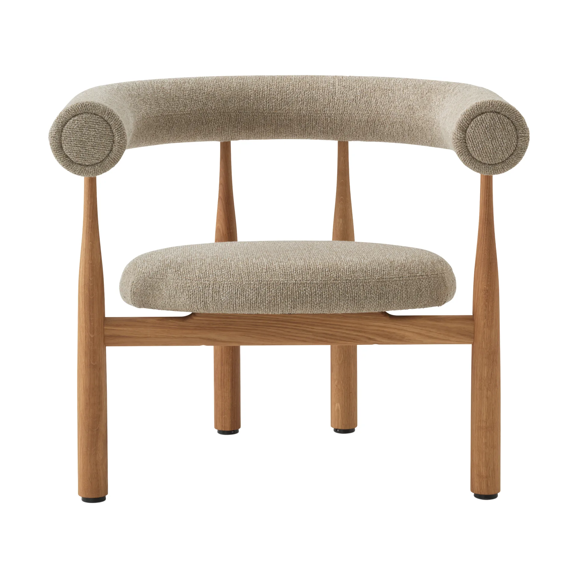 Bukowski Lounge Chair, Oak, Moss 17 New Works