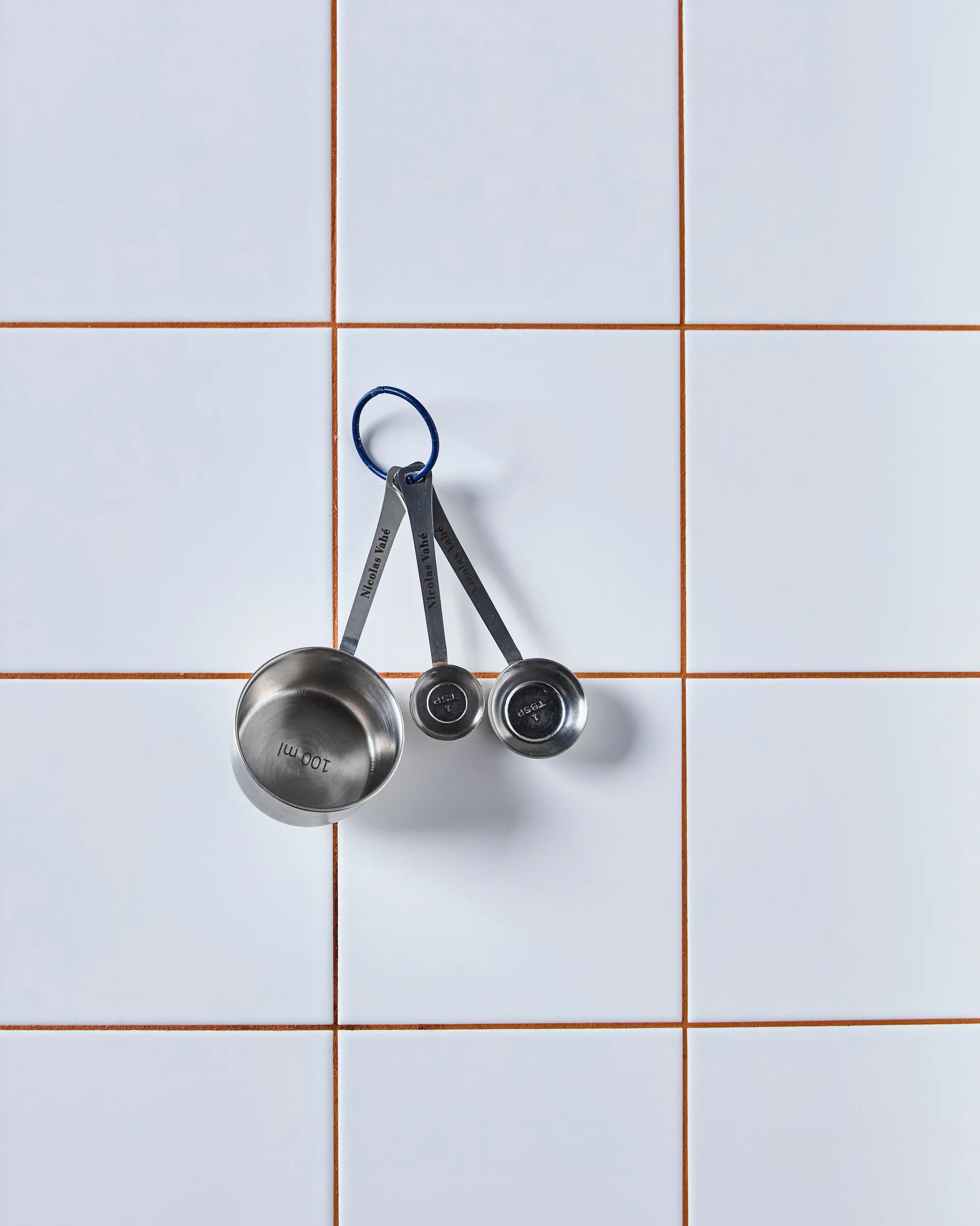 Nicolas Vahé measurement set 3 pieces, Silver finish Nicolas Vahé