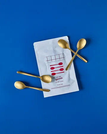 Nicolas Vahé teaspoon 4-pack - Antique gold finish - Nicolas Vahé