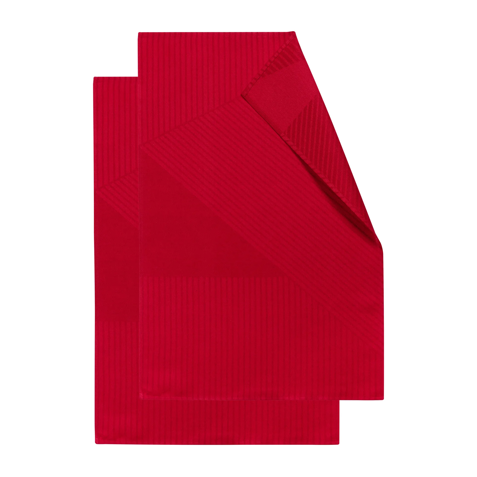 Stripes kitchen towel 47x70 cm 2-pack, Red NJRD