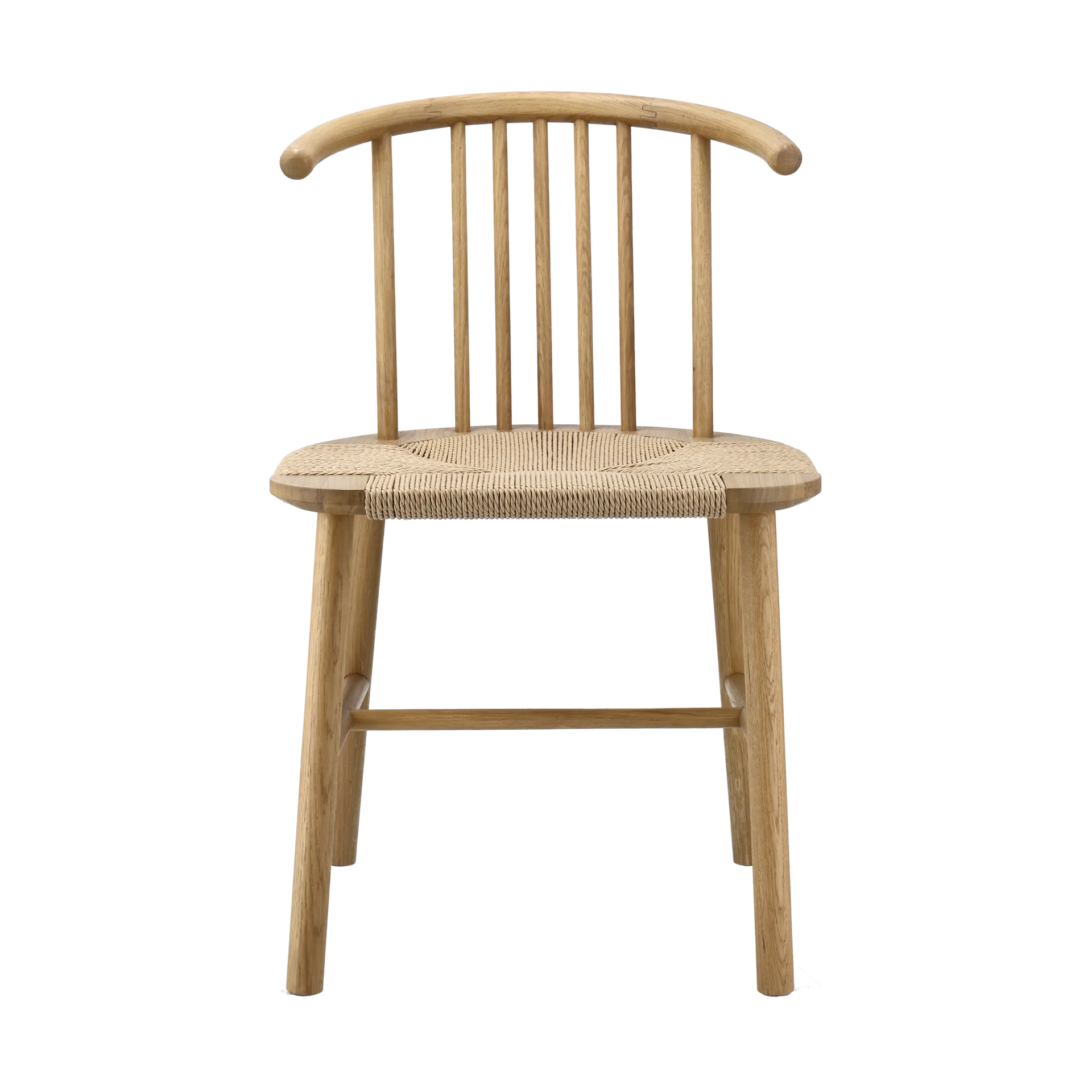 VIOR dining chair wicker seat, Lacquered oak-nature NJRD