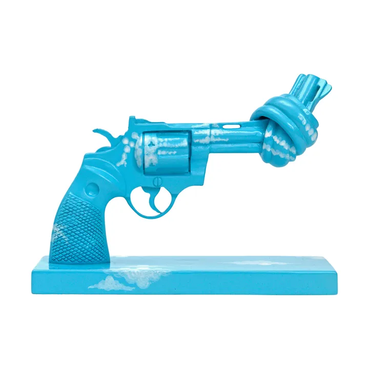 Imagine decoration 30 cm - Blue-white - Non Violence