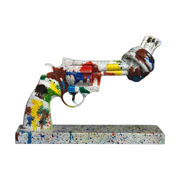 Tennis for Peace Decoration 19 cm - Multi - Non Violence
