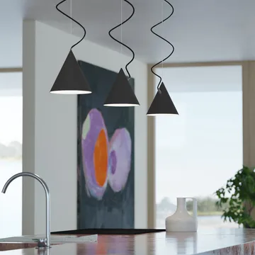 Castor pendant 20 cm - Black-black-black - Noon