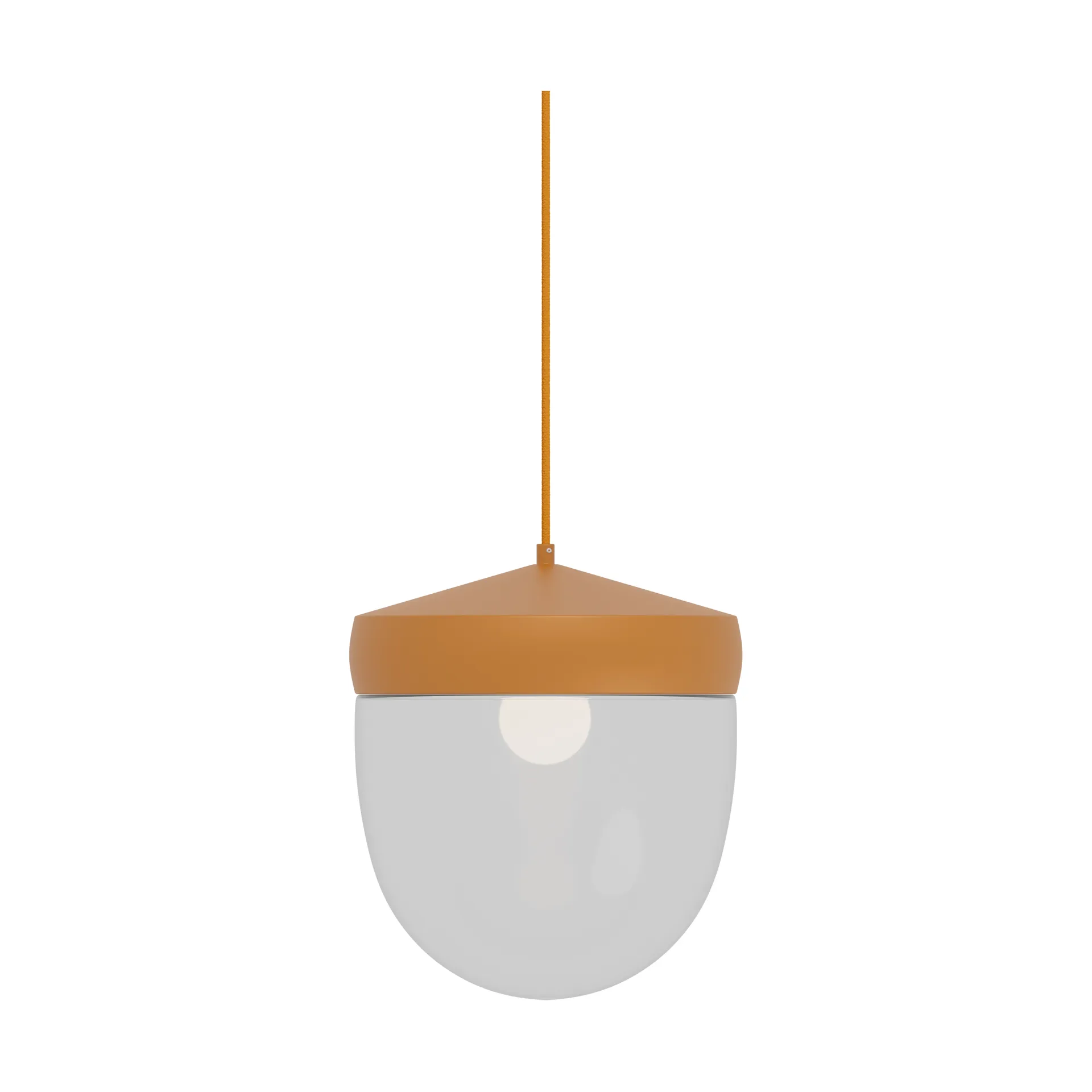Pan pendant clear 30 cm, Brown okra Noon