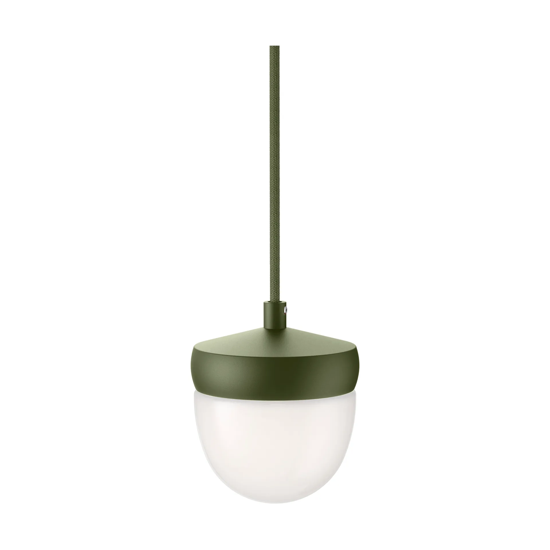 Pan pendant frosted 10 cm, Military green-green Noon