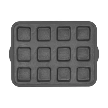 BAKE silicone mould with reinforced frame - Rectangular, 6 pcs, 36x26 cm - Nordwik
