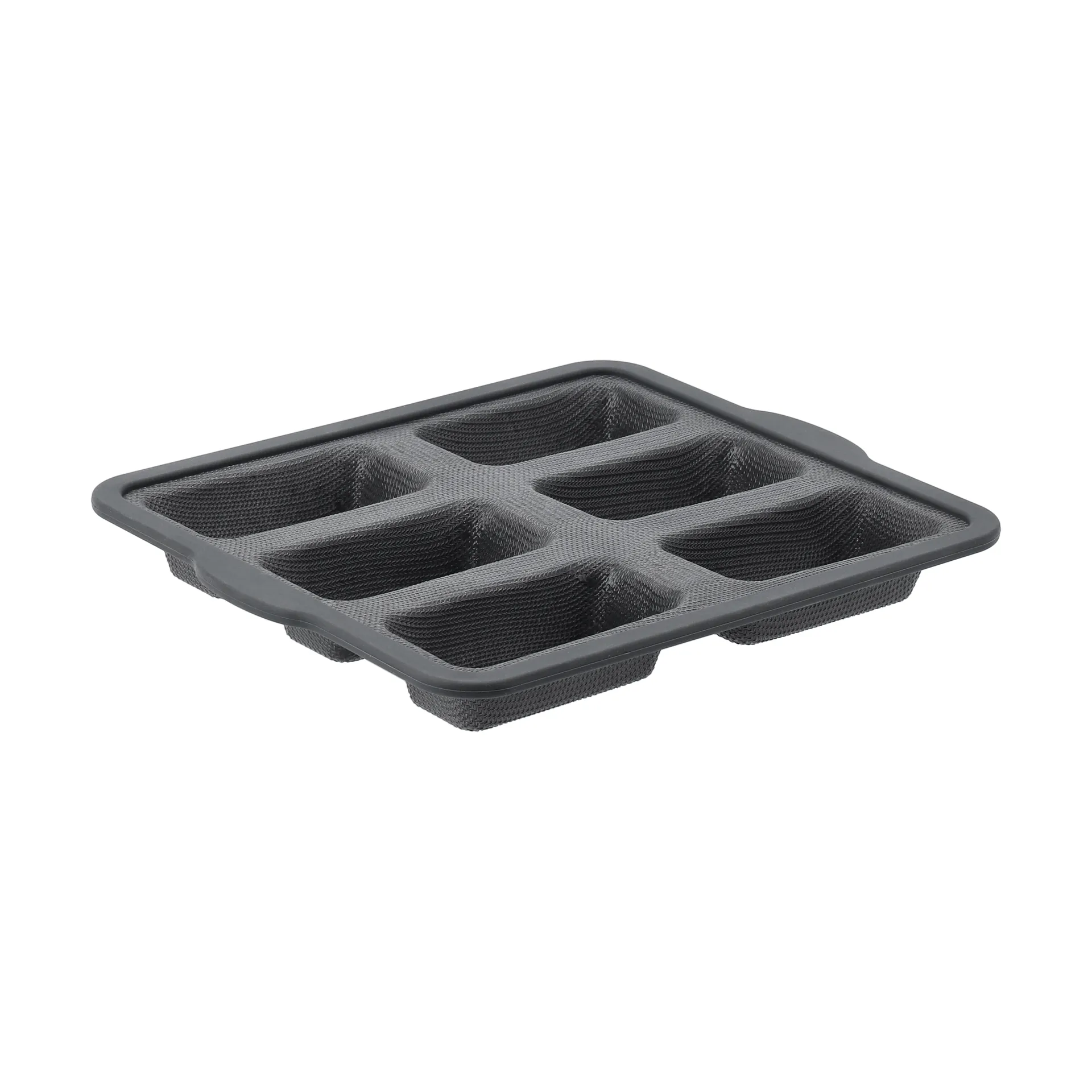 BAKE silicone mould with reinforced frame, Rectangular, 6 pieces, 26,2x22,1 cm Nordwik