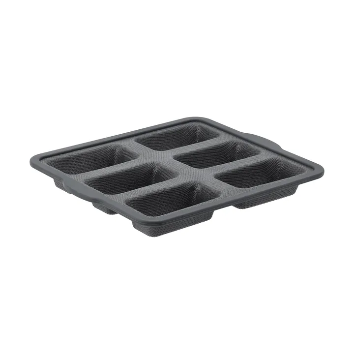 BAKE silicone mould with reinforced frame - Rectangular, 6 pieces, 26,2x22,1 cm - Nordwik