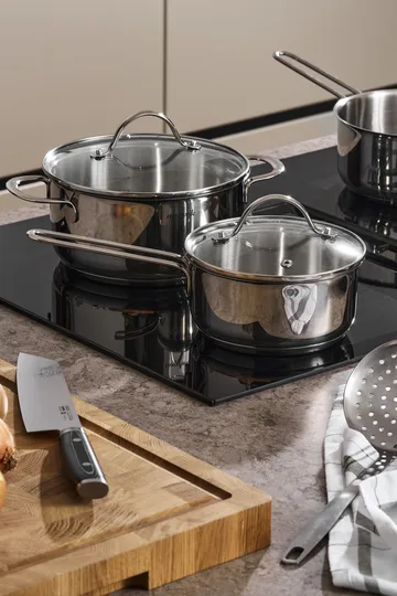Nordwik saucepan with glass lid 1.3 liter - Stainless steel - Nordwik