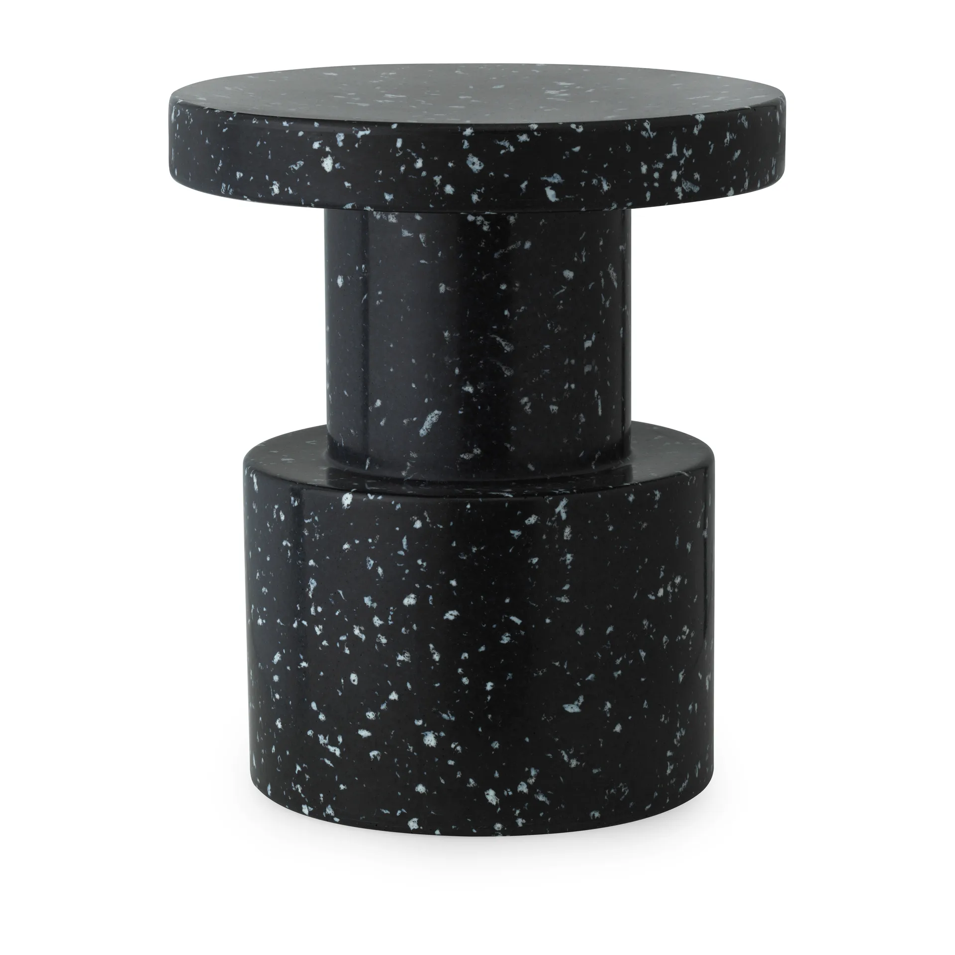 Bit round stool, Black, Ø36x42 cm Normann Copenhagen