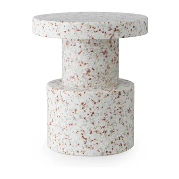 Bit round stool - White, Ø36x42 cm - Normann Copenhagen