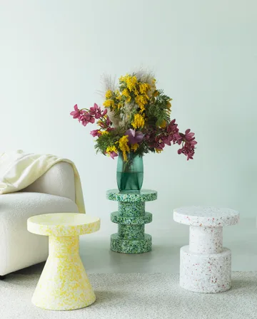 Bit round stool - White, Ø36x42 cm - Normann Copenhagen