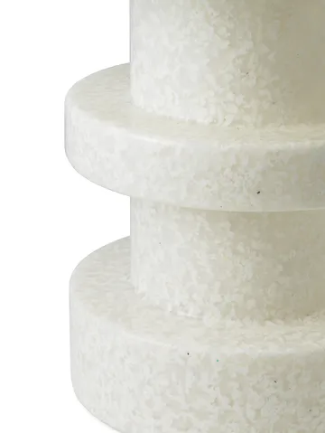 Bit Stack round stool - White-white, Ø36x42 cm - Normann Copenhagen
