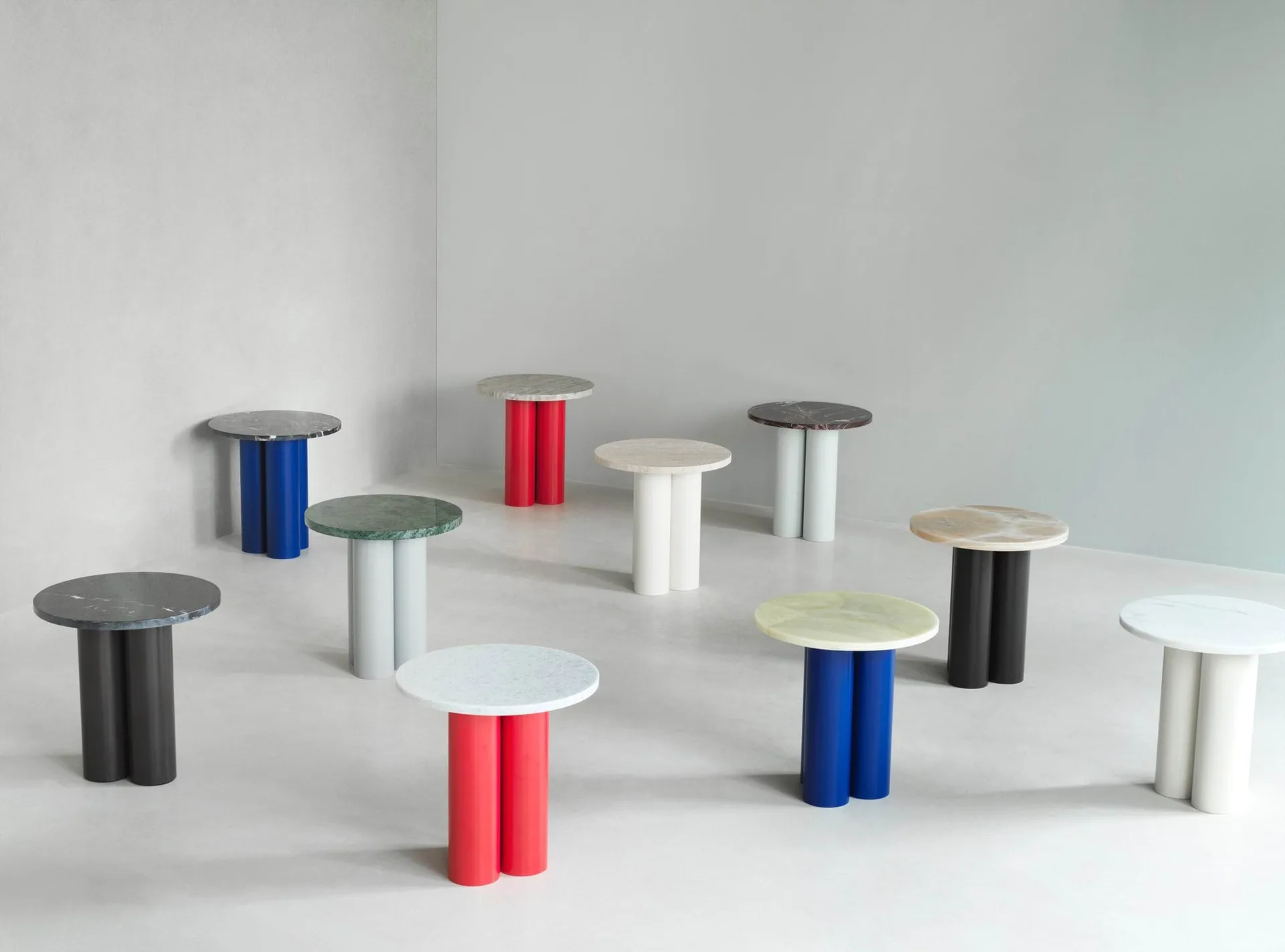 Dit side table Ø40 cm, Rosso Levanto-brown Normann Copenhagen