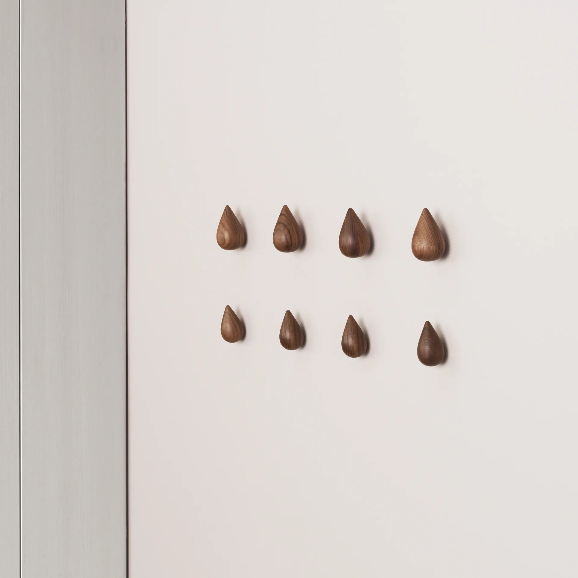 Dropit knob 2-pack walnut, large Normann Copenhagen