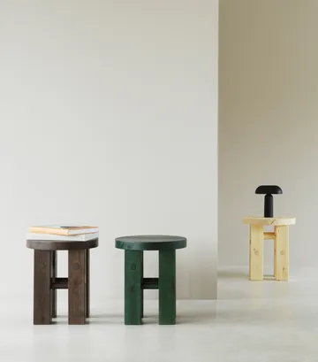 Fyr round stool 45 cm - Dark brown, Ø40x45 cm - Normann Copenhagen