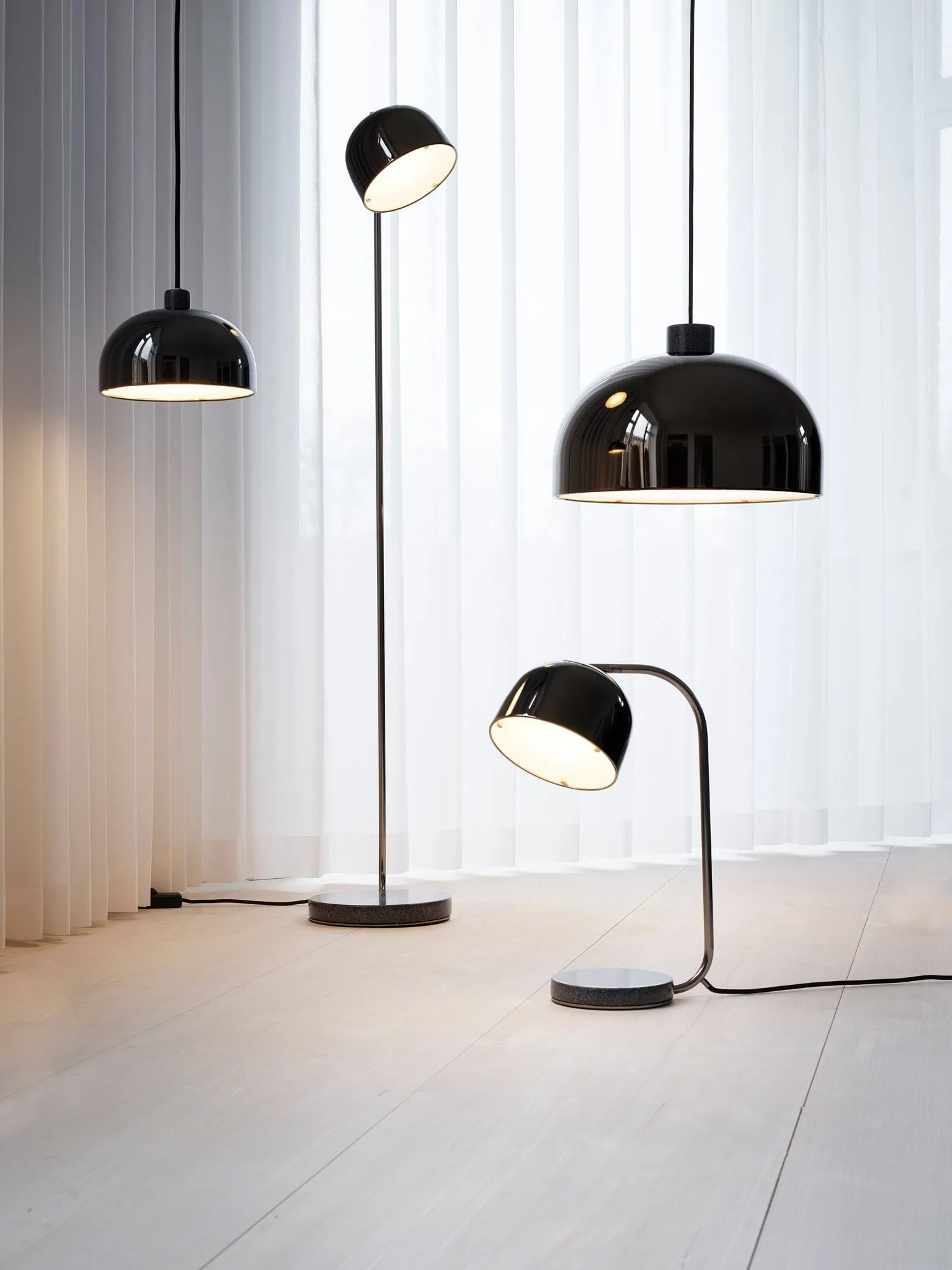 Grant pendant lamp, Black, small- steel, granite Normann Copenhagen
