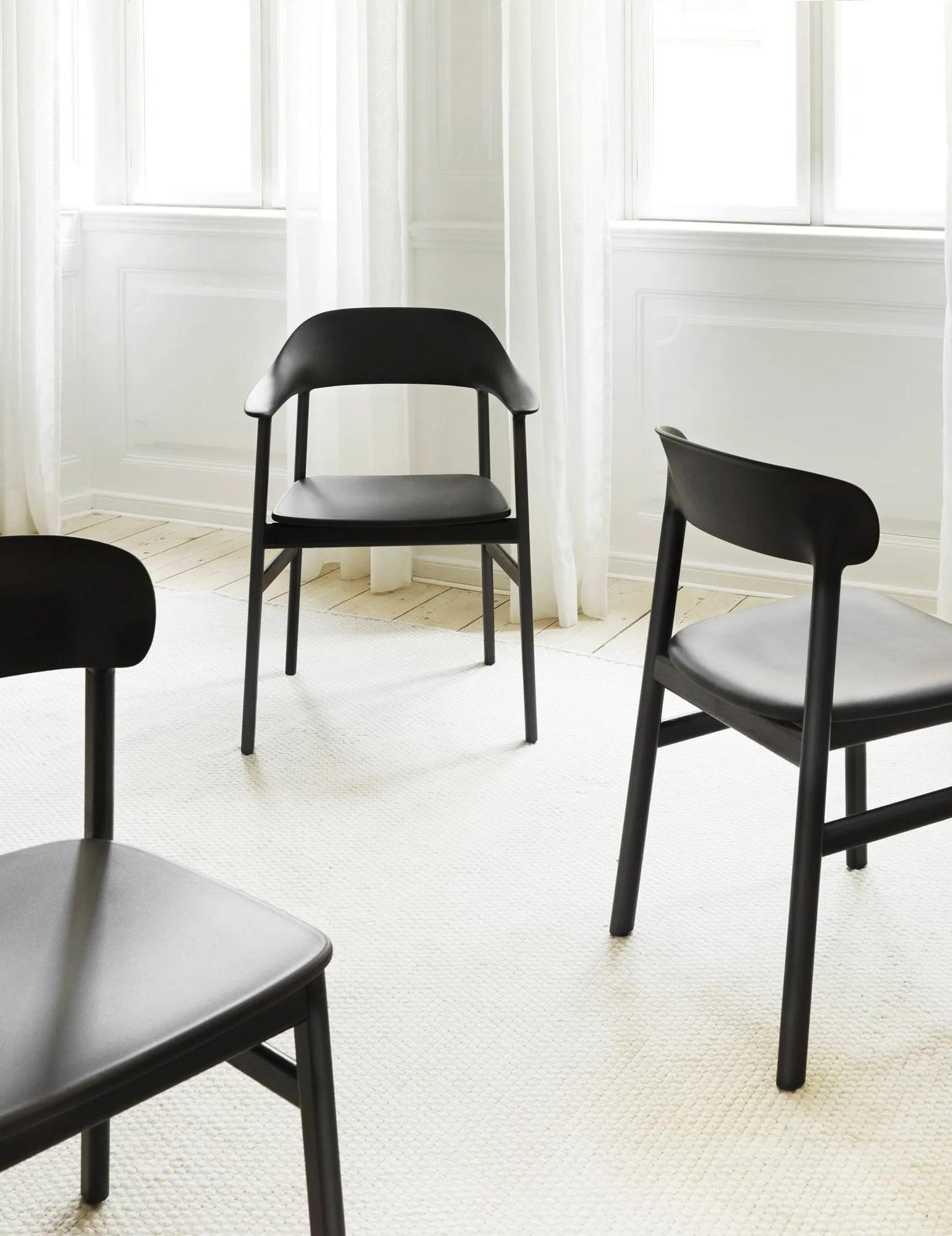 Herit armchair smoked oak, Dusty Green Normann Copenhagen