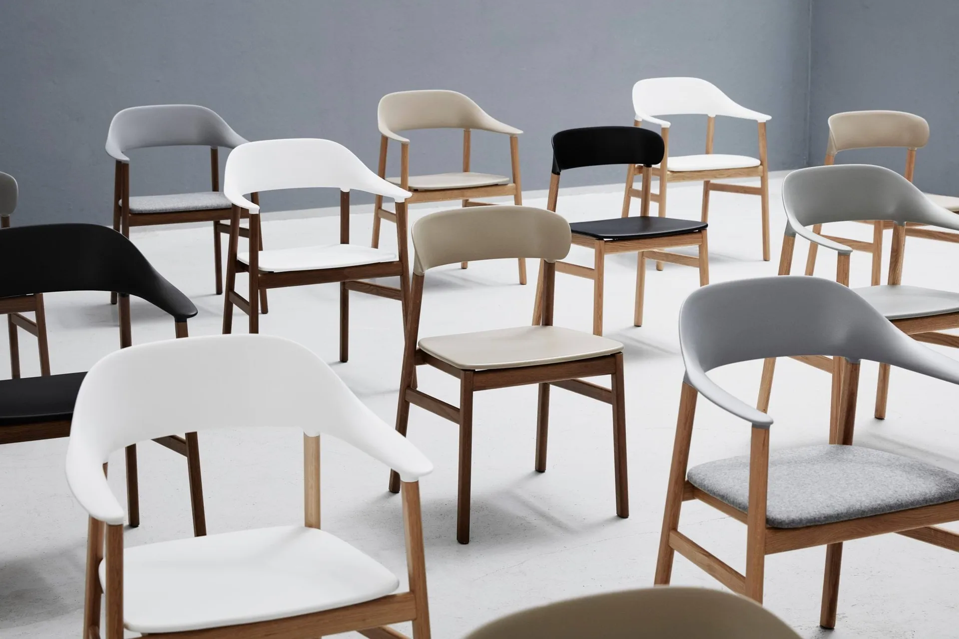 Herit armchair smoked oak, Dusty Green Normann Copenhagen