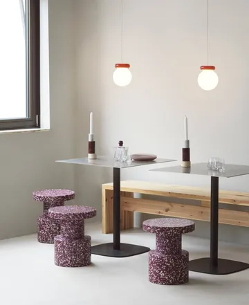 Hinx pendant lamp - Burgundy, Ø15x18 cm - Normann Copenhagen