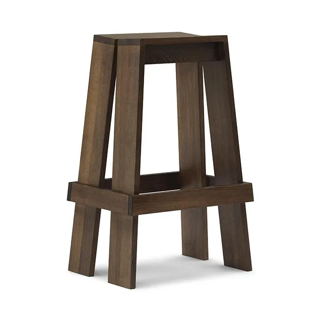 Let bar stool 75 cm, Brown Stained Ash Normann Copenhagen