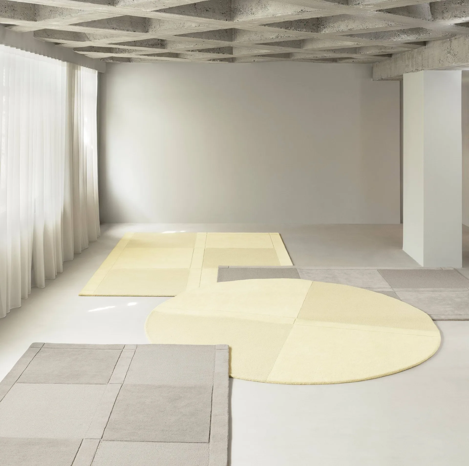 Level wool rug, Warm grey, 200x300 cm Normann Copenhagen