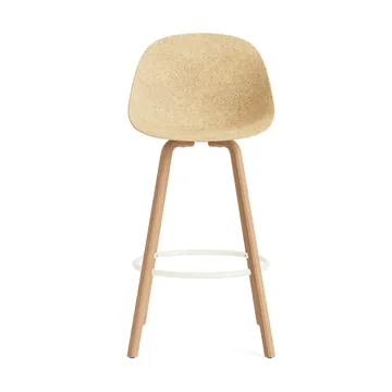 Mat Bar Chair bar stool 75 cm - Hemp-beech-cream steel - Normann Copenhagen