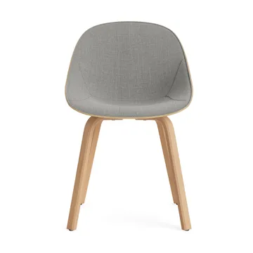 Mat Chair chair front upholstered - Remix 133-hemp-beech - Normann Copenhagen