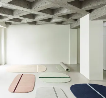 Oona rug 140x140 cm - Blue - Normann Copenhagen