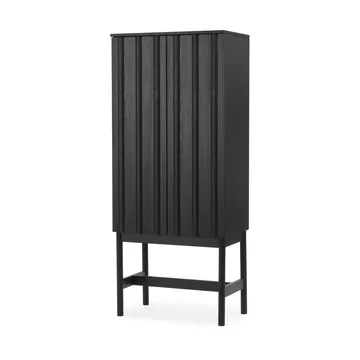 Rib cabinet - Soft black, 166.5x70x43 cm - Normann Copenhagen
