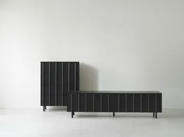 Rib dresser 4 drawers - Soft Black - Normann Copenhagen