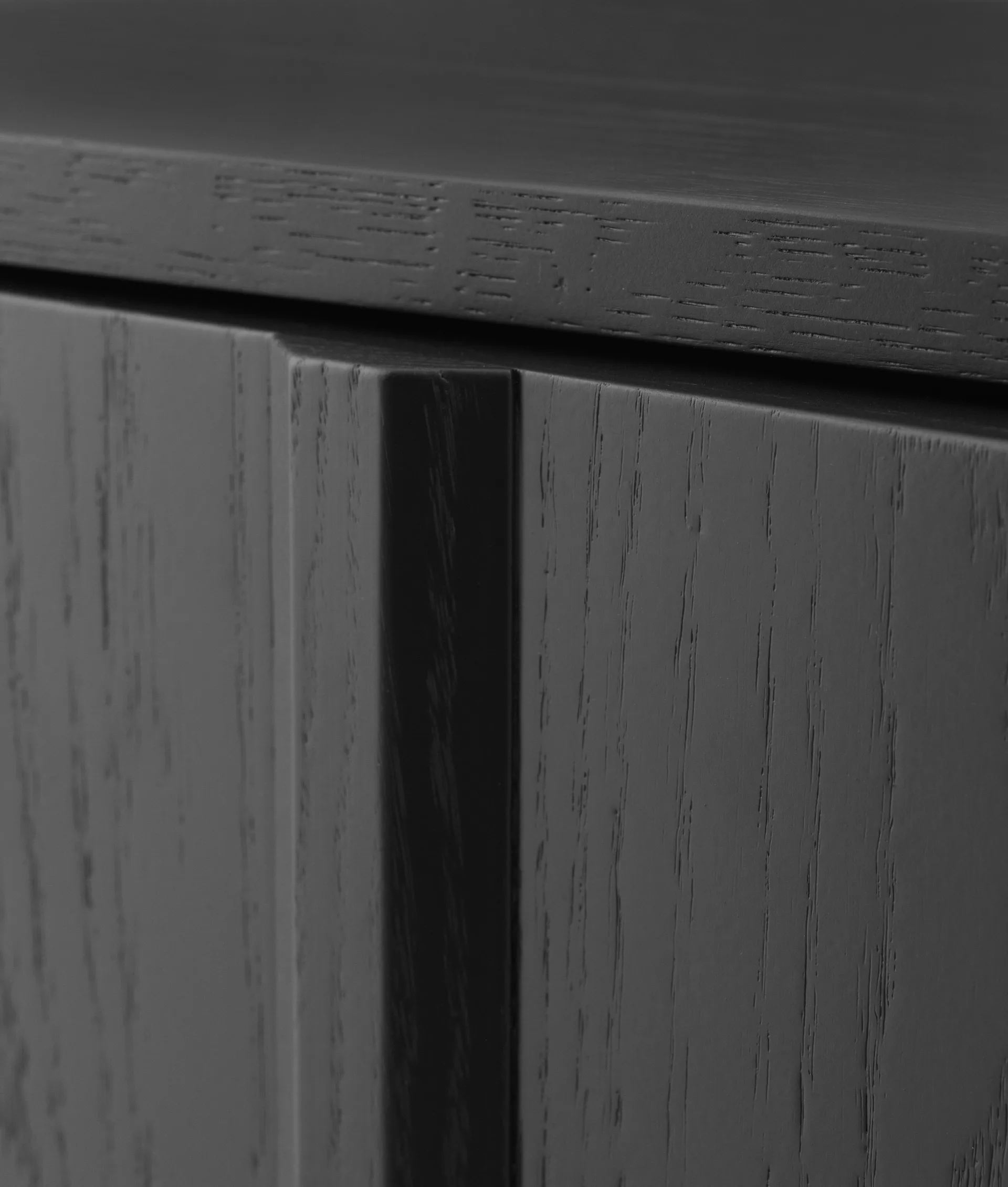 Rib sideboard low, Soft Black Normann Copenhagen
