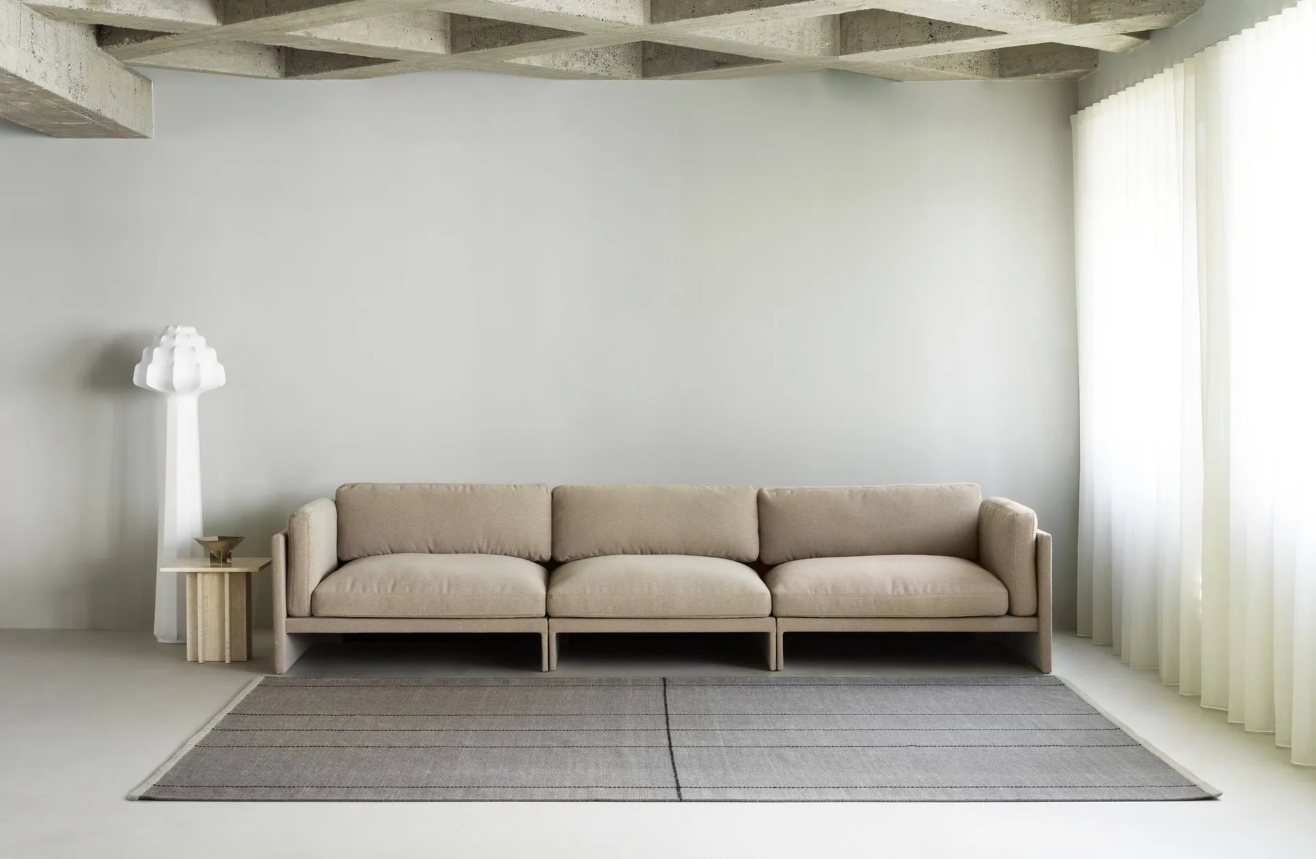 Seam rug, Grey tones, 200x300 cm Normann Copenhagen