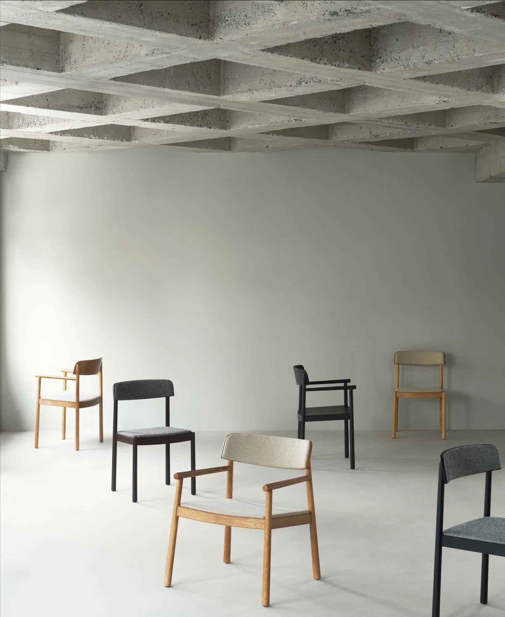 Timb chair, Black ash-Hallingdal 166 Normann Copenhagen