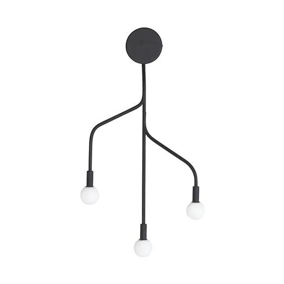 Vekst Wall Lamp, Black Normann Copenhagen