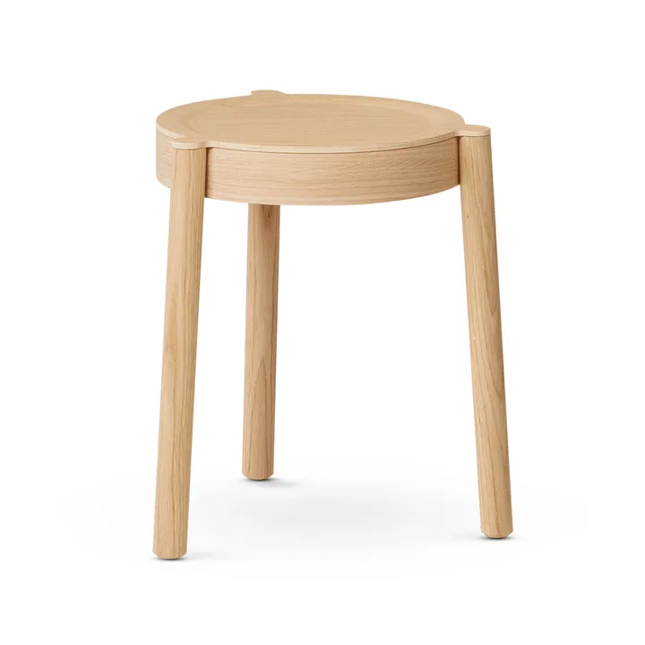 Pal round stool - Oak light, Ø37x46 cm - Northern