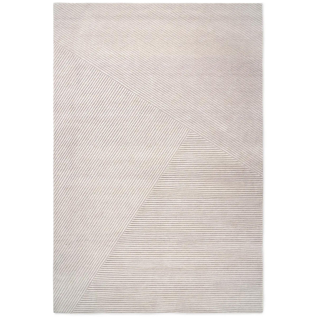 Row rug large 200x300 cm, Light grey Northern