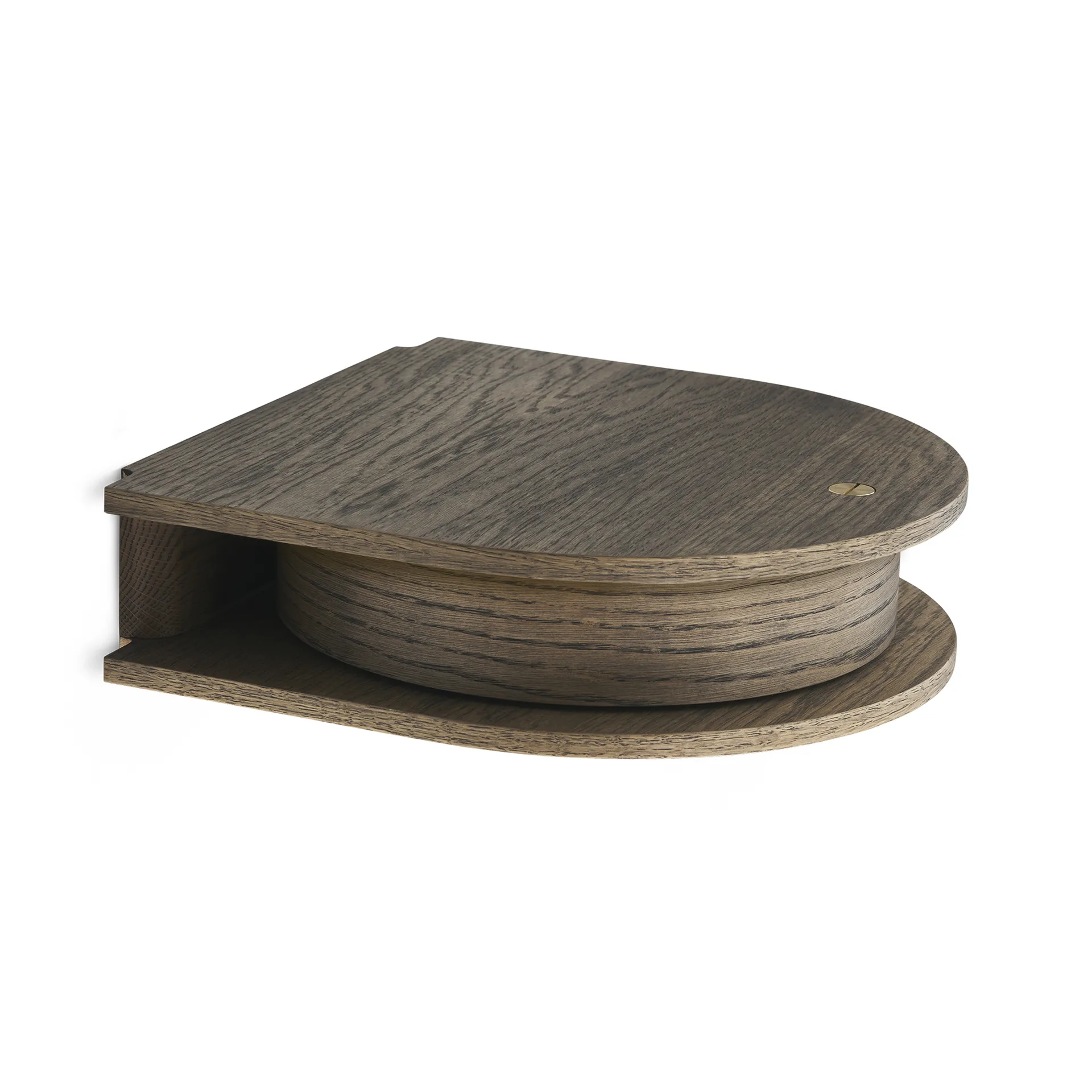 Valet drawer wall-hung small, Smoked oak Northern