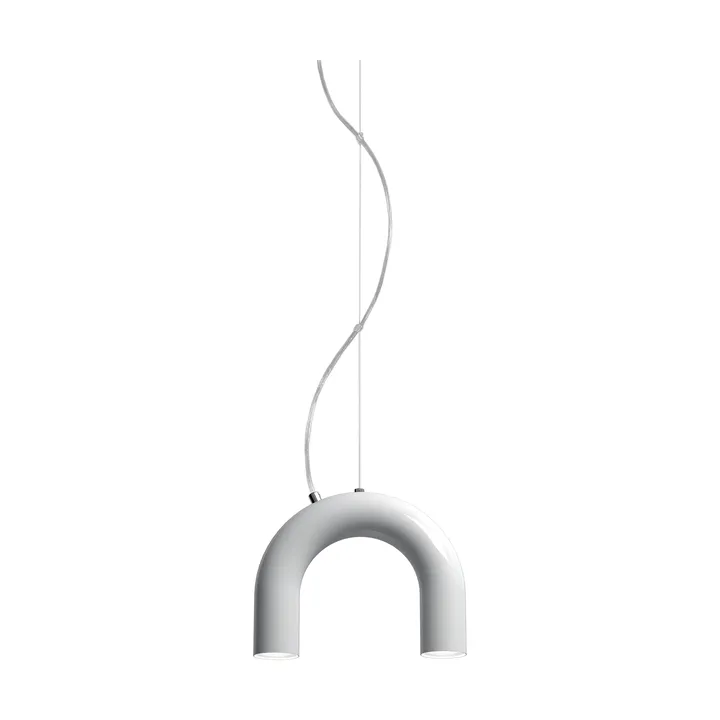 Arch single pendant lamp - White, 25.5 cm - Oblure