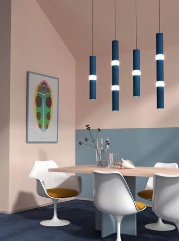 Lightbone pendant lamp - Large 83.6 cm, blue oak - Oblure