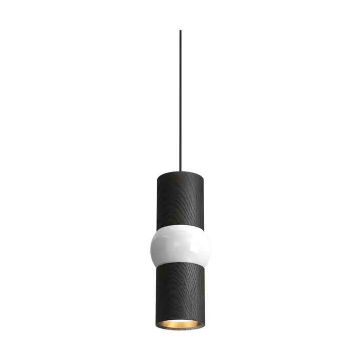 Lightbone pendant lamp - Small 24 cm, black oak - Oblure